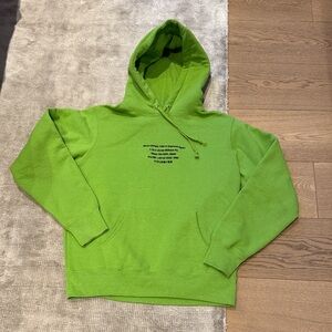 SUPREME Rare Lime Green Hoodie Sweater